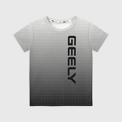 Футболка детская Geely серый текстурный, цвет: 3D-принт