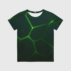 Детская футболка Зеленые нано плиты