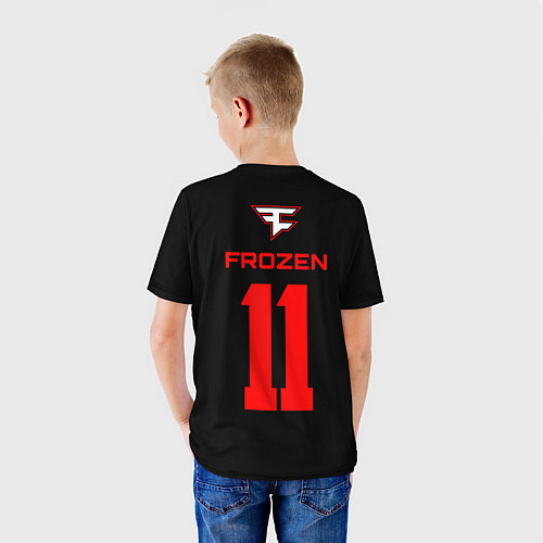 Детская футболка FaZe Clan - Frozen 11 / 3D-принт – фото 4