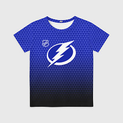 Детская футболка Тампа Бэй Лайтнинг - синий градиент