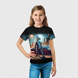 Футболка детская Бендер с пистолетом - Нью-Йоркская мафия, цвет: 3D-принт — фото 2