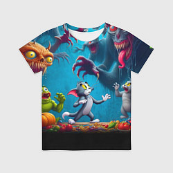 Футболка детская Кошмарный сон Тома - нейроарт фантазия, цвет: 3D-принт