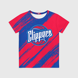Детская футболка Клипперс - красно синие