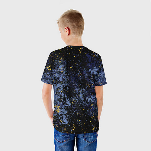 Детская футболка Мемфис Гриззлис - цветовой хаос / 3D-принт – фото 4