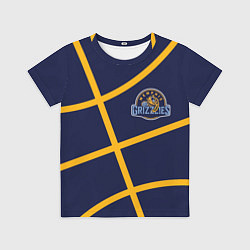 Детская футболка Мемфис Гриззлис - баскетбольные линии