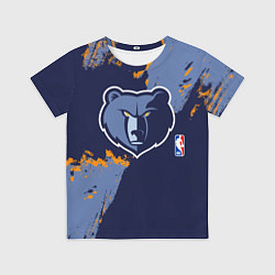 Детская футболка Мемфис Гриззлис - логотип команды