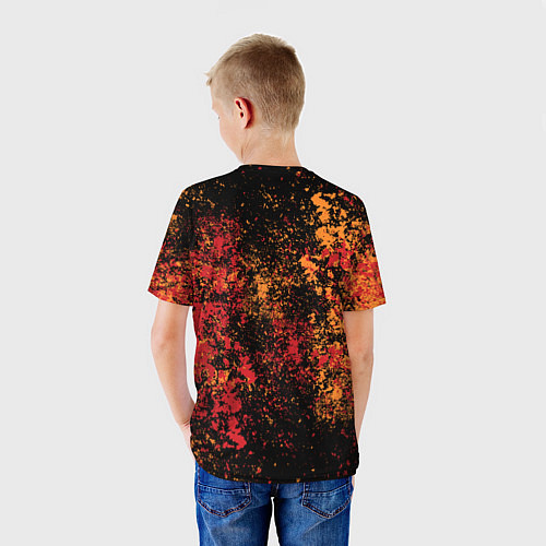 Детская футболка Майами Хит - цветовой хаос / 3D-принт – фото 4
