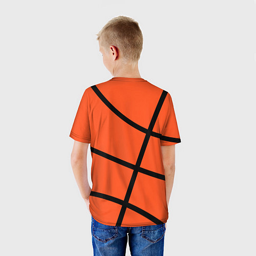 Детская футболка Майами Хит - баскетболная разметка / 3D-принт – фото 4
