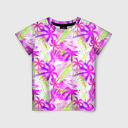 Детская футболка Palm tree pink