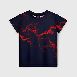 Детская футболка Lightning red glow