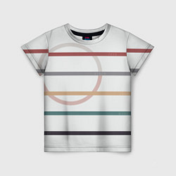 Детская футболка Stripes and circle