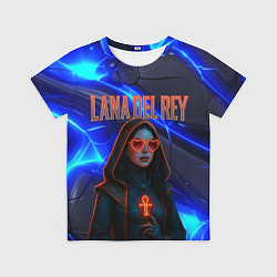 Детская футболка Lana Del Rey киберпанк