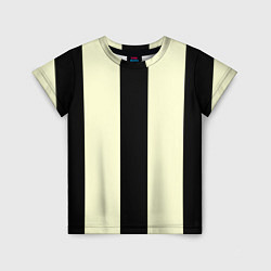 Футболка детская Color black beige line, цвет: 3D-принт