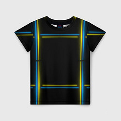 Детская футболка Neon yellow blue