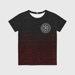 Детская футболка Компас викингов вегвизир в рунах - символ удачи