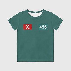 Футболка детская Игра кальмара 456, цвет: 3D-принт