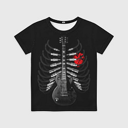 Детская футболка Rock guitar ribs