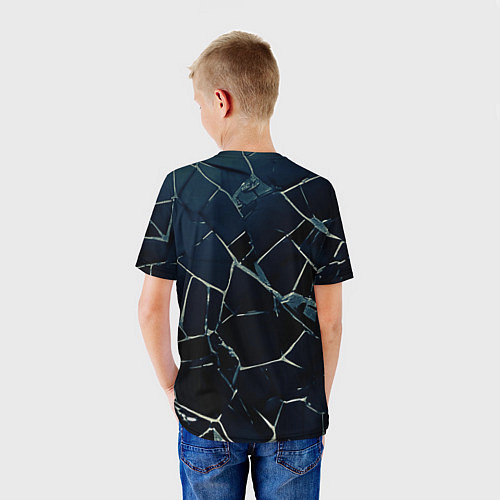 Детская футболка Герб Российской империи абстрактный фон / 3D-принт – фото 4