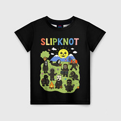 Детская футболка Slipknot, мультяшный стиль