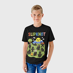 Футболка детская Slipknot, мультяшный стиль, цвет: 3D-принт — фото 2