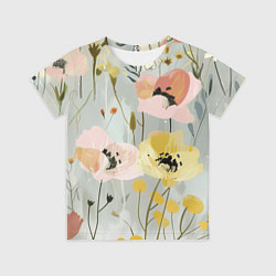 Детская футболка Цветы и цветочки