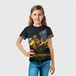 Футболка детская XXXTentacion мультяшный стиль, цвет: 3D-принт — фото 2
