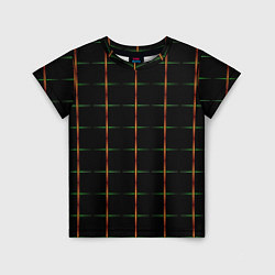 Детская футболка Color black orange green crosses