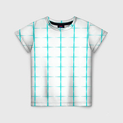 Детская футболка Color white light blue crosses