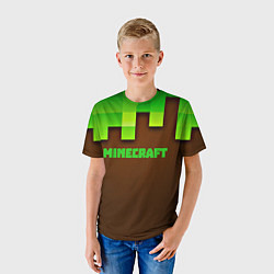 Футболка детская Minecraft forever, цвет: 3D-принт — фото 2