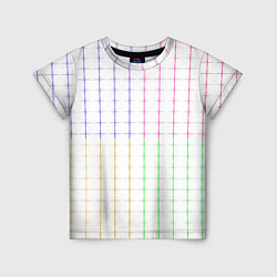 Детская футболка Color white multicolored stripes