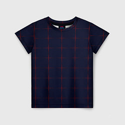 Детская футболка Color dark blue red crosses