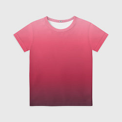 Детская футболка Градиент гранатовый