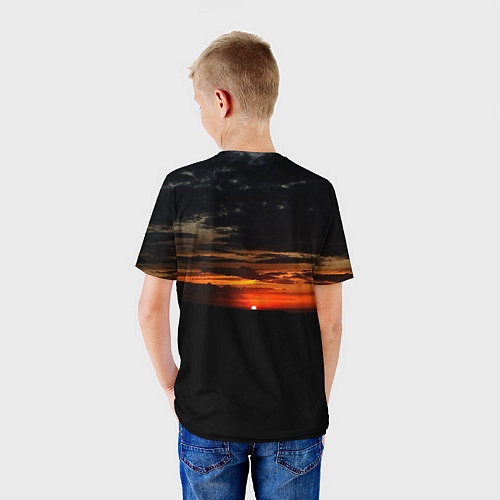 Детская футболка Закат на плато / 3D-принт – фото 4