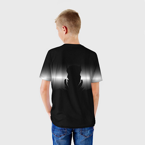 Детская футболка Силуэт Бэтмена - градиент / 3D-принт – фото 4