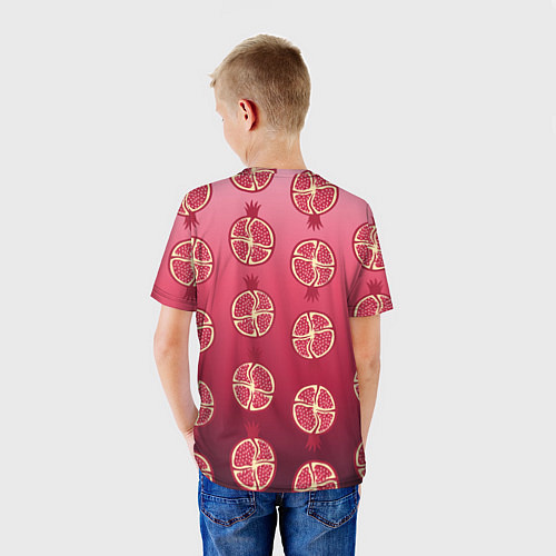 Детская футболка Сочные гранаты / 3D-принт – фото 4