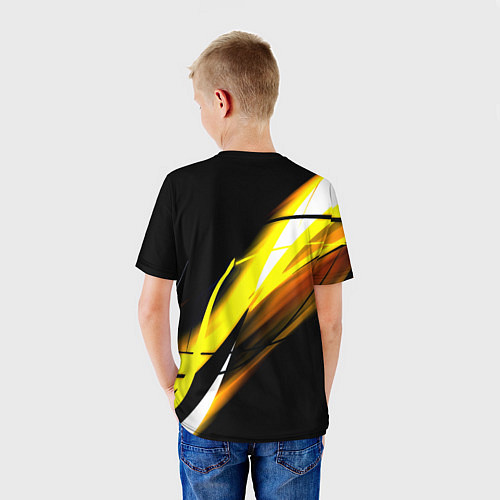 Детская футболка Doom геометрия из полос / 3D-принт – фото 4