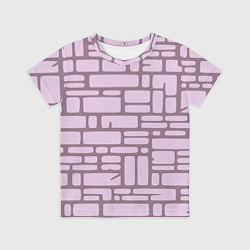 Футболка детская Кирпичная кладка, цвет: 3D-принт