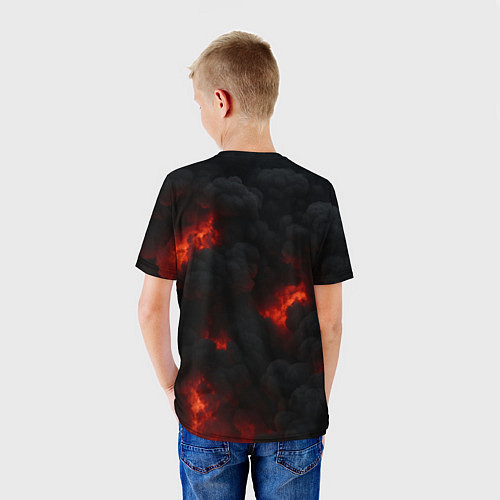 Детская футболка Сашин удар аргумент без слов / 3D-принт – фото 4