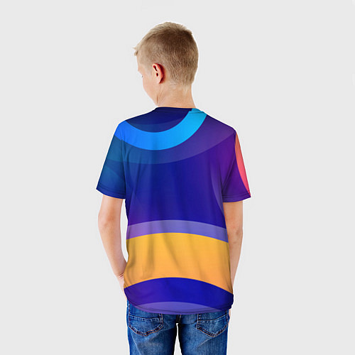 Детская футболка Саня не король - Саня круче / 3D-принт – фото 4