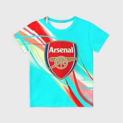 Футболка детская Arsenal stripes, цвет: 3D-принт