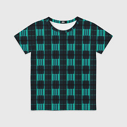 Детская футболка Color neon blue black