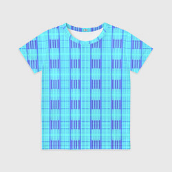 Детская футболка Color neon light blue purple stripes
