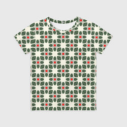 Детская футболка Абстрактный лиственный узор