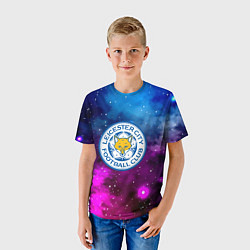 Футболка детская Лестер сити космос, цвет: 3D-принт — фото 2