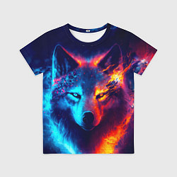 Футболка детская Волк льда и пламени, цвет: 3D-принт