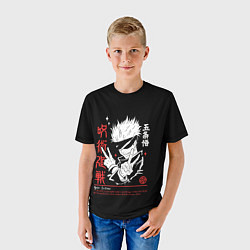 Футболка детская Годжо Сатору из Магической битвы, цвет: 3D-принт — фото 2