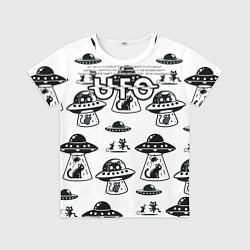 Детская футболка UFO и котики