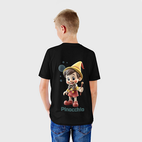 Детская футболка Pinocchio / 3D-принт – фото 4