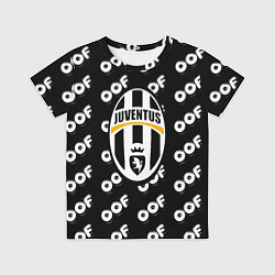 Футболка детская Juventus off pattern, цвет: 3D-принт