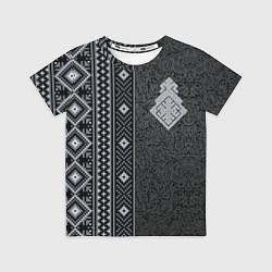 Футболка детская Славянский орнамент Макошь, цвет: 3D-принт